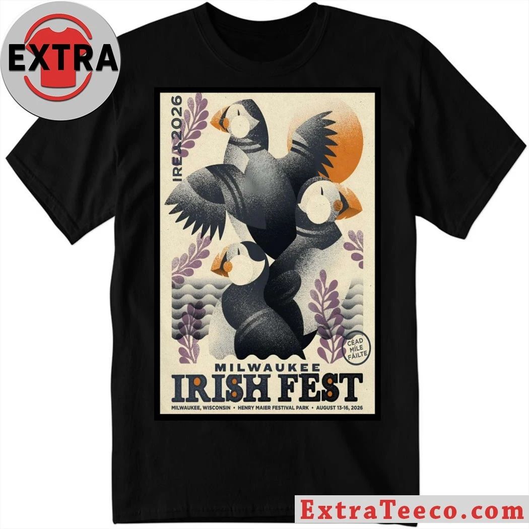 Milwaukee Irish Fest In Milwaukee WI On Aug 13-16 2026 Event Poster T-Shirt