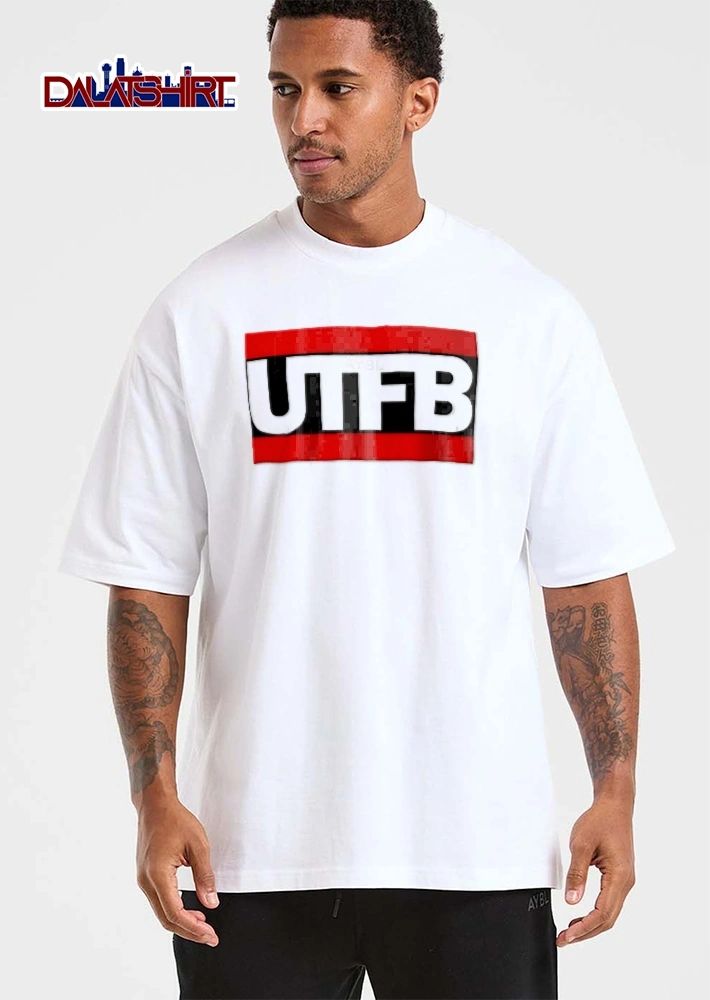 Utfb Bold White Lettering Red Black Horizontal Banner Flag shirt