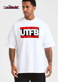Utfb Bold White Lettering Red Black Horizontal Banner Flag shirt