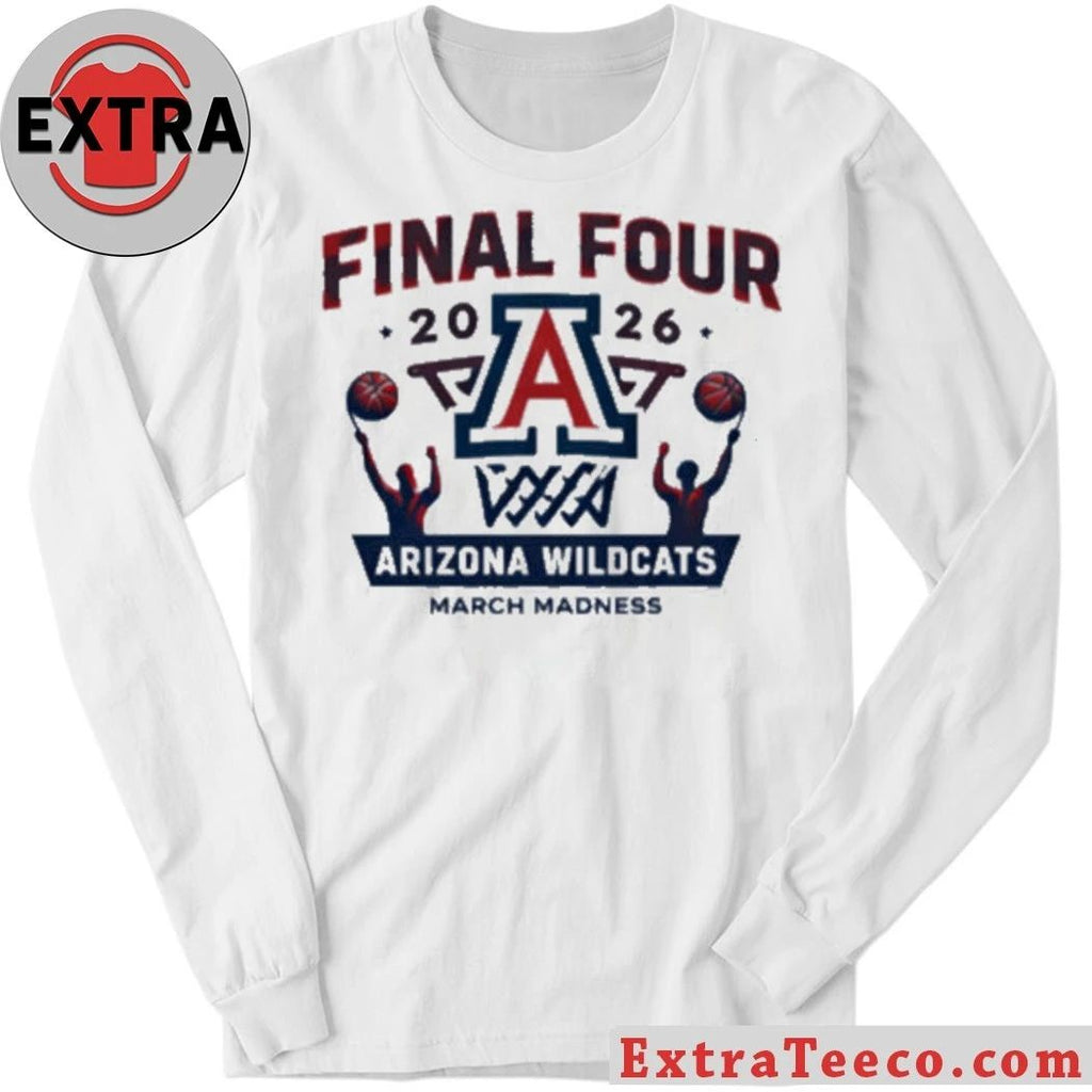 Original Arizona Wildcats Final Four 2026 Basketball Logo T-Shirt – Top-Rated Gift for College Basketball Lovers