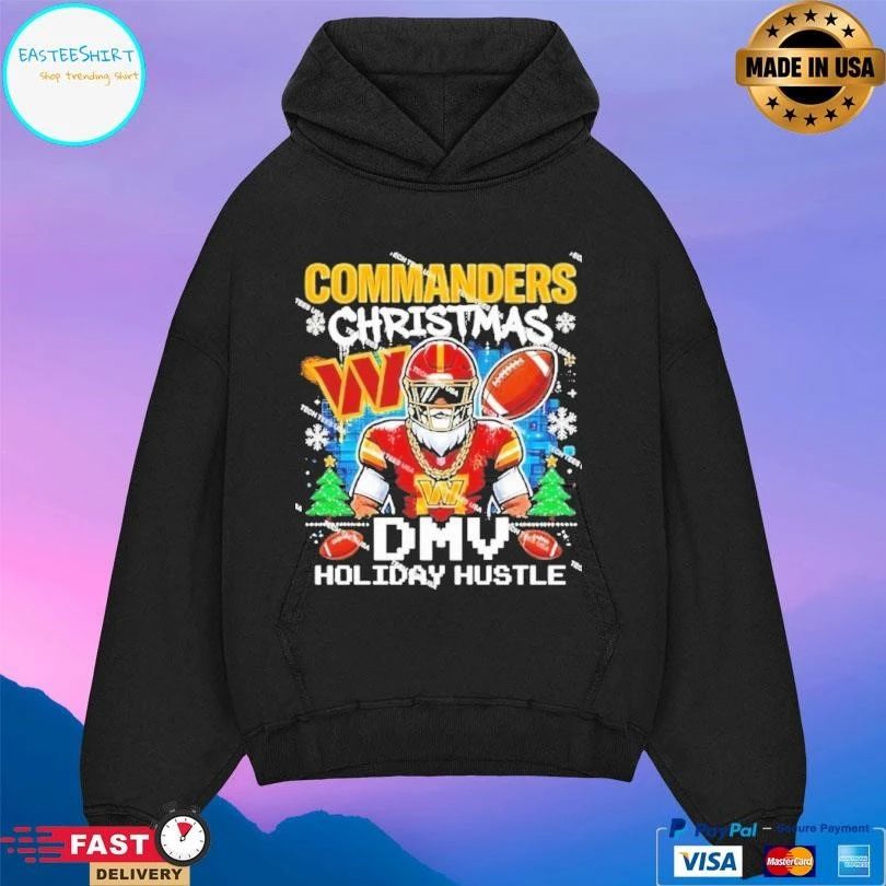 Washington Commanders Christmas Football Dmv Holiday Hustle T-shirts