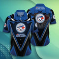 Toronto Blue Jays Bold Stripes Jersey Hawaiian Shirt