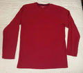 NWOT Saddlebred Men's Long-Sleeve Thermal Shirt Red Cotton Blend Size L