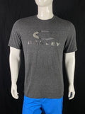Oakley Gray Front Logo T Shirt, A Grade, Men's Size Large