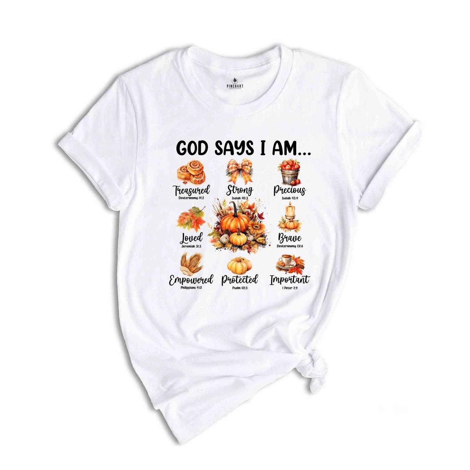 God Says I Am Shirt, Cute Fall Shirt, Fall Vibes Shirt, Halloween Shirt, Religio
