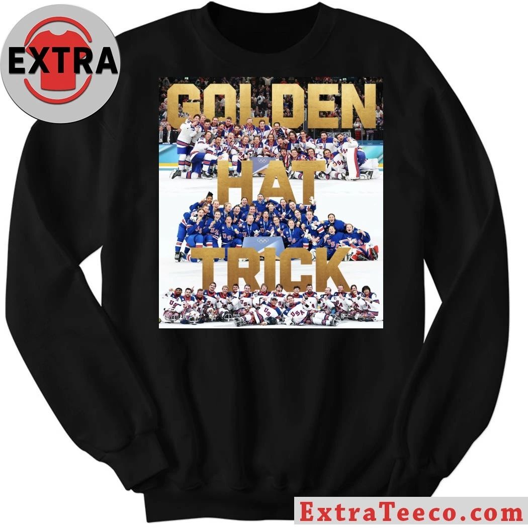 The U.S. hockey team celebrates their Olympic gold medal victory Logo Shirt
