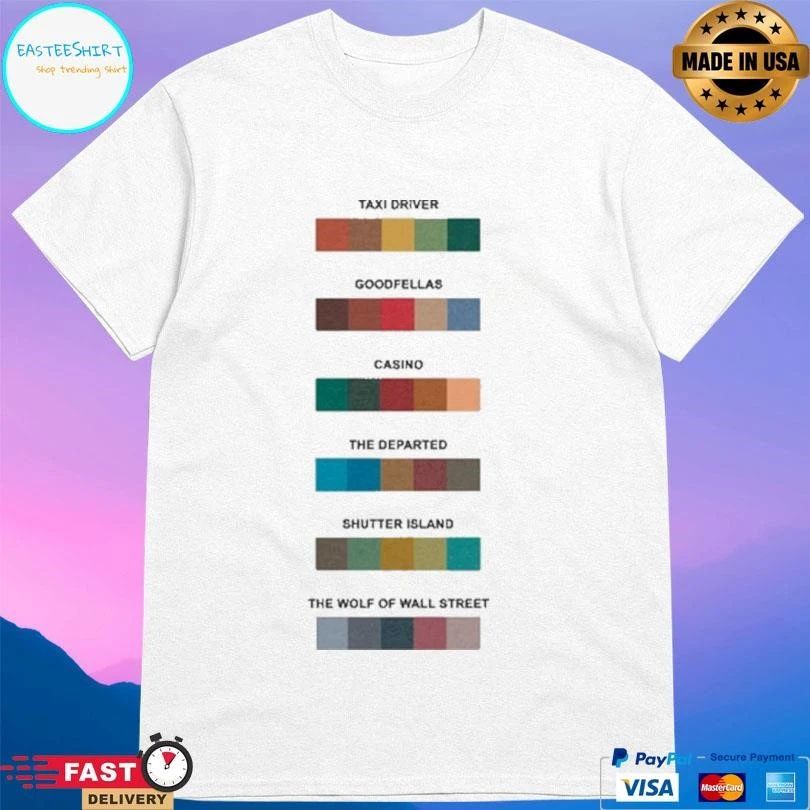 Taxi Driver Goodfellas Casino The Departed Shutter Island The Wolf Of Wall Street T-shirts