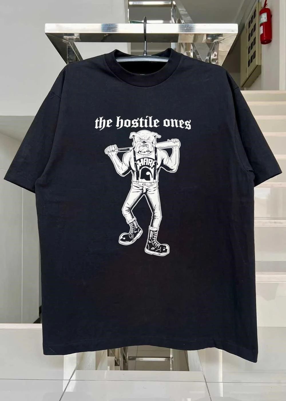 The Hostile Ones Bulldog with Baseball Bat Shirt