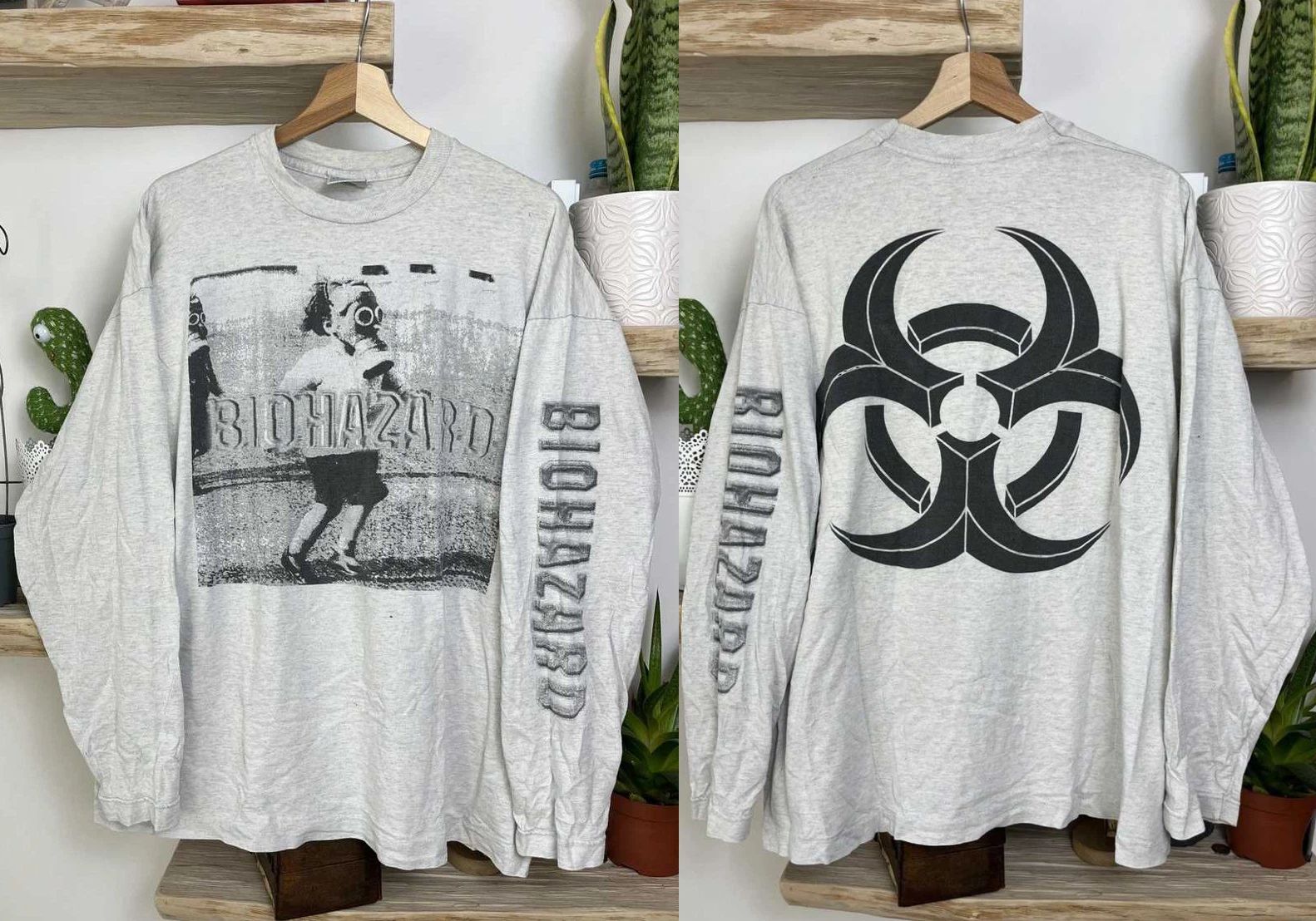 Very Rare Biohazard State of the World Address 1994 Long Sleeve S to 5XL 2F1488