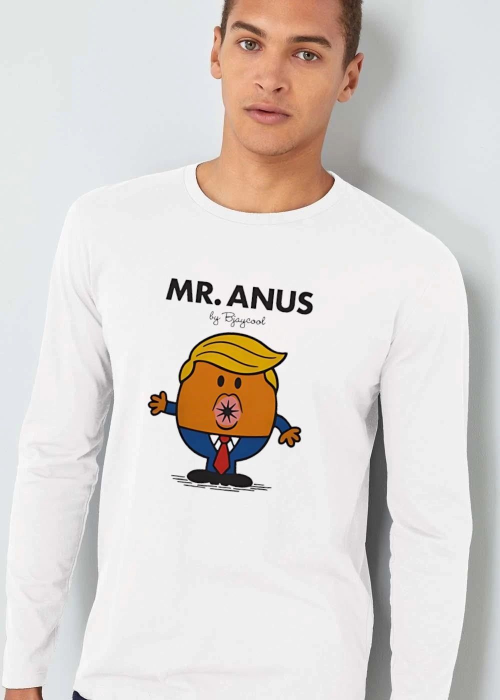 Mr Anus By Bjaycool Orange Cartoon Donald Trump Caricature Suit shirt
