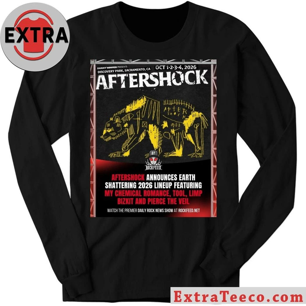 Aftershock 2026 Festival Full Lineup At Discovery Park In Sacramento California On October 1 2 3 4 2026 Shirt