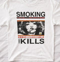 Smoking Kills Graphic T-Shirt White Tee Casual Streetwear Cotton Unisex Adult