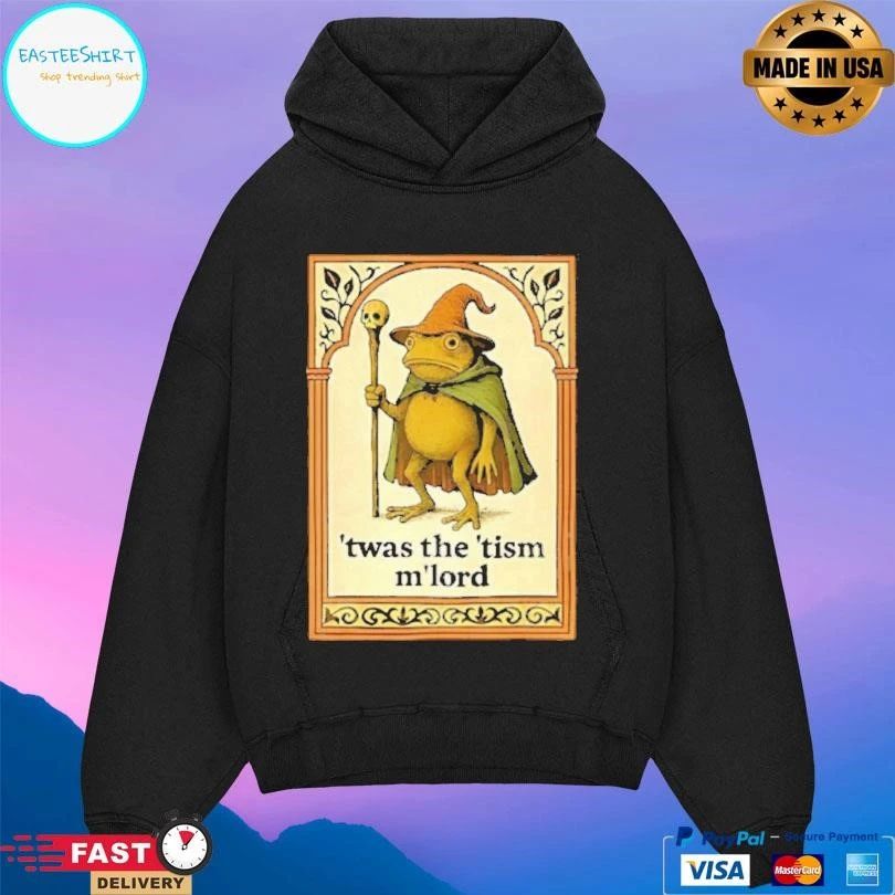Twas The Tism M’lord Wizard Frog Autism Consciousness Tarot Card T-shirts