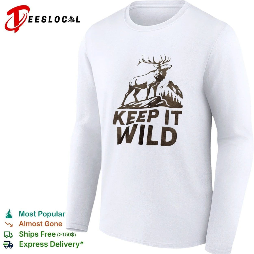 Keep It Wild Elk Mountain Forest wildlife T-shirt