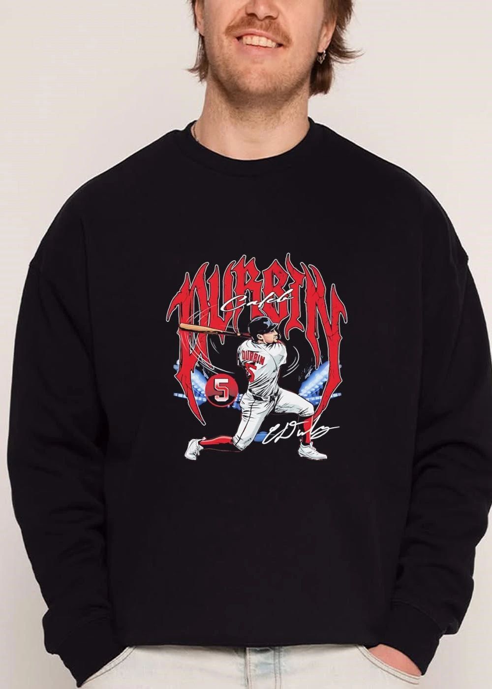 Caleb Durbin Number 5 Bootleg Heavy Metal Player Batting Stadium shirt