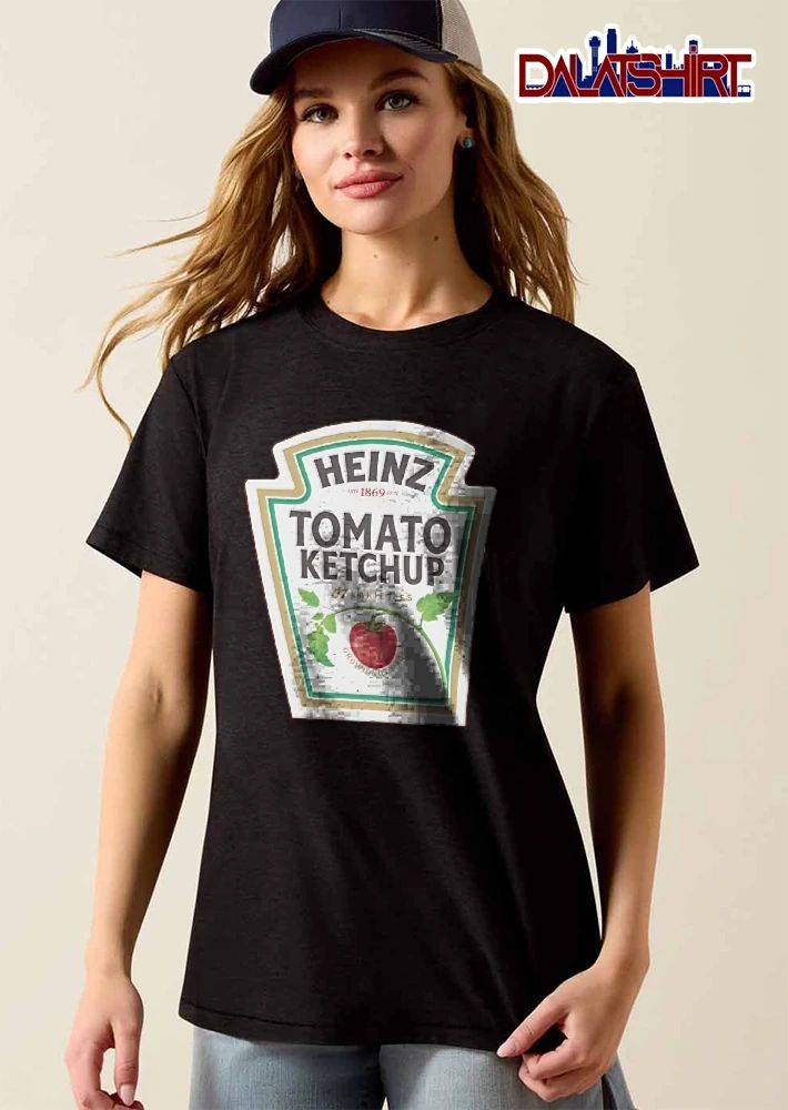 Heinz Tomato Ketchup 57 Varieties Grown Not Made Est 1869 Vine Crest Label shirt