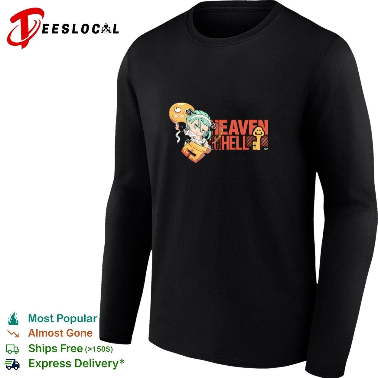 Heaven or Hell Guilty Gear Chibi Character T-shirt