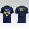 2026 Notre Dame Football Lou Holtz Signature Logo Two Sided Shirt