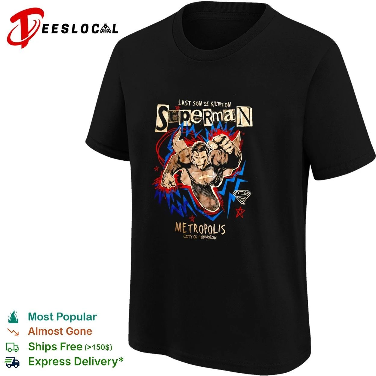 Superman Last Son of Krypton Metropolis City of Tomorrow T-shirt