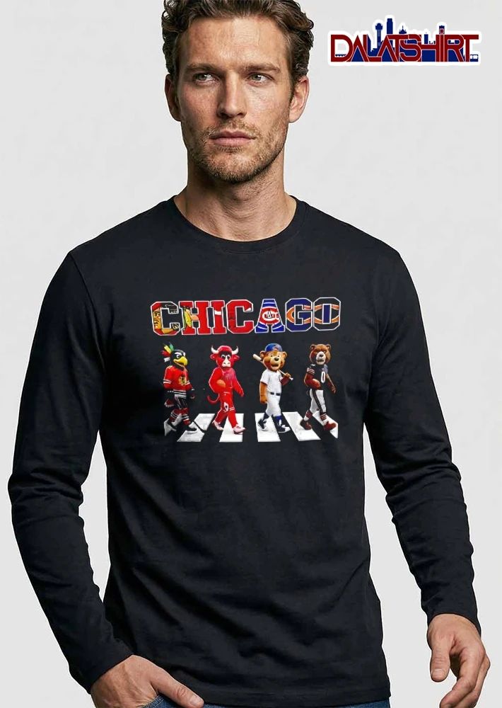 CHICAGO Blackhawk hockey Bull basketball Cub baseball Bear football shirt