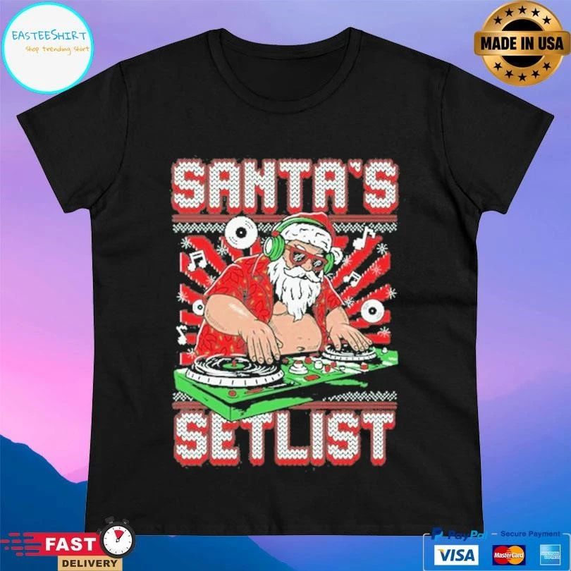 Santa’s Setlist Santa Christmas 2025 T-shirts