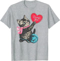 Trendy Apparel Valentine's Day Dump Him Cute Kitten with Bow T-Shirt