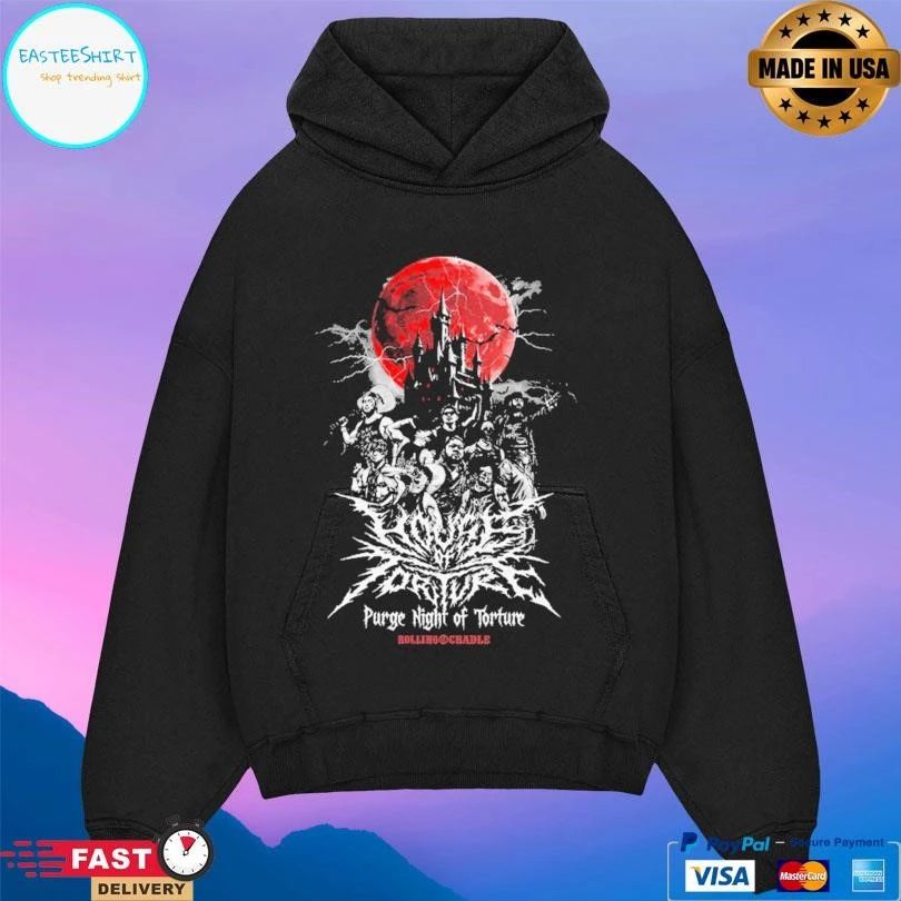 House Of Torture×rolling Cradle Crimson Moon Torture Vania T-shirts