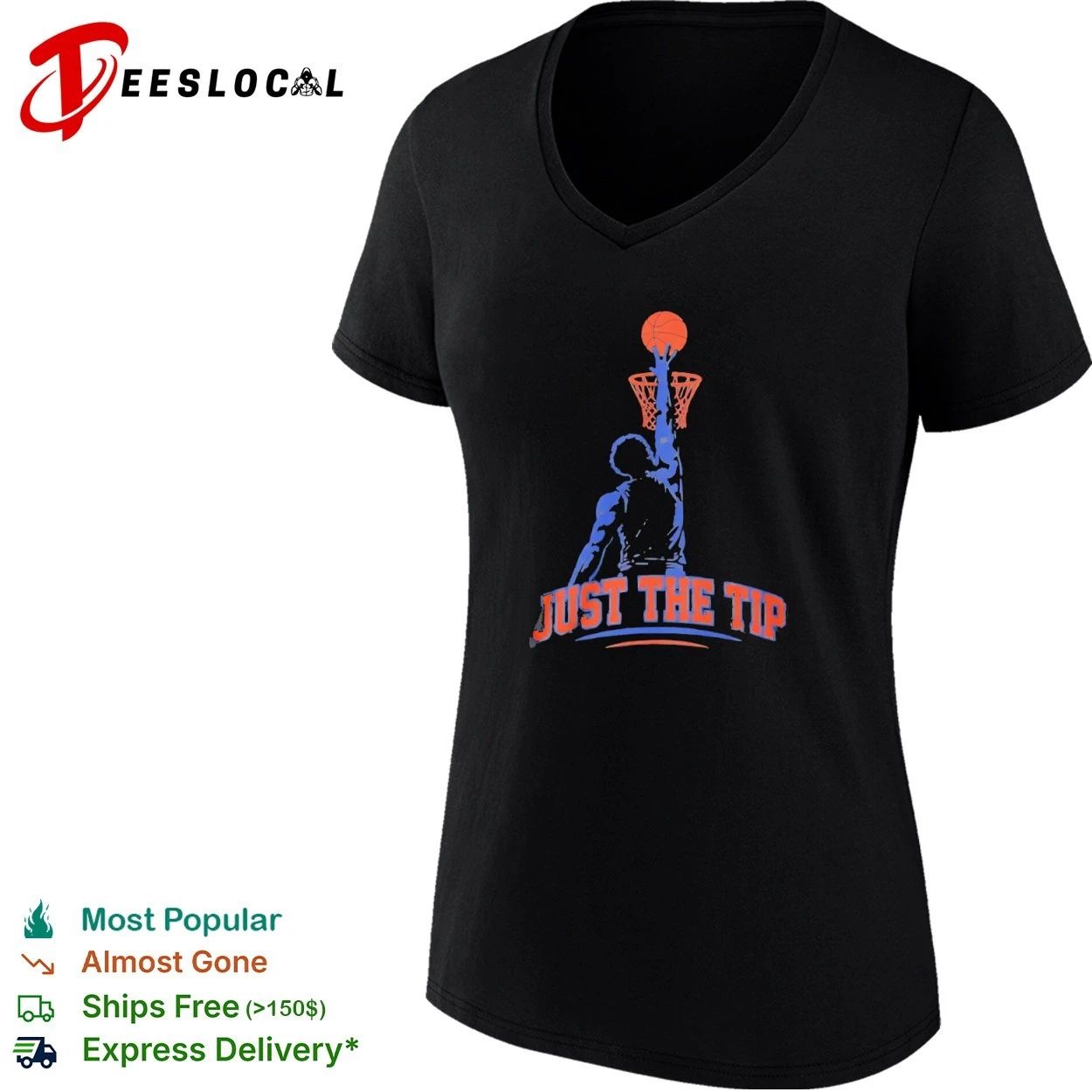 Just the Tip Basketball dunk funny sports T-shirt
