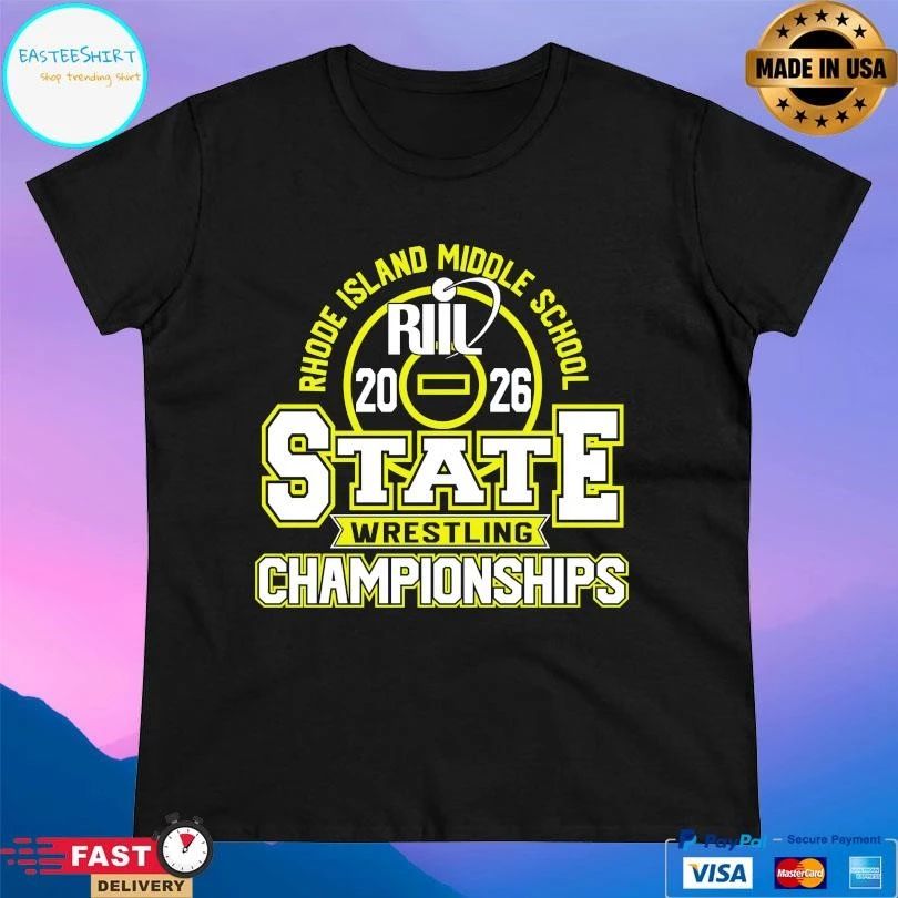 Riil Rhode Island Middle School Wrestling State Championships 2026 T-shirts