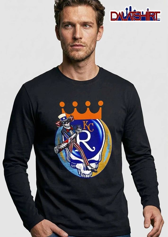 Kansas City Royals MLB KC Uncle Sam Skeleton Bat Steal Your Face Skull shirt