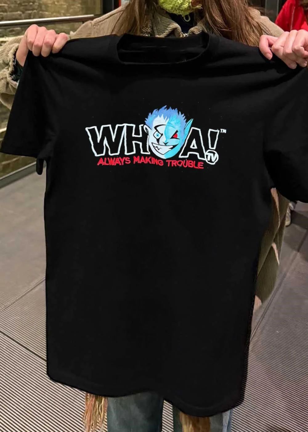 Always Making Trouble Whoa TV Logo Shirt