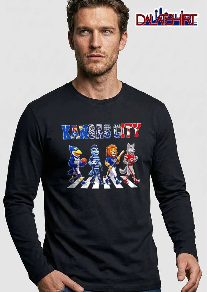 KANSAS CITY Jayhawk basketball Seattle Kraken hockey Lion baseball Chiefs football shirt
