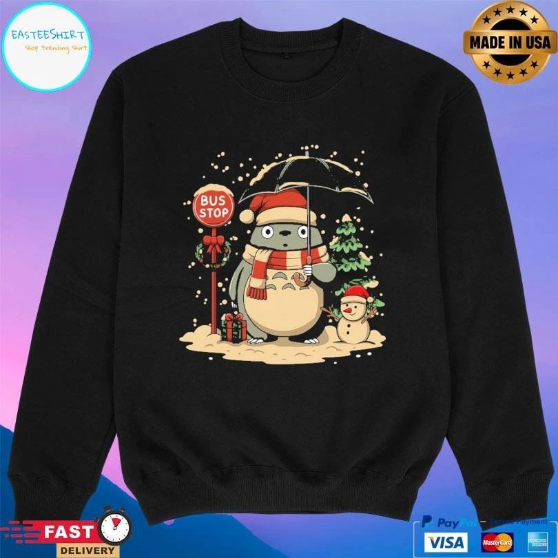 Totoro Winter Bus Stop T-shirts