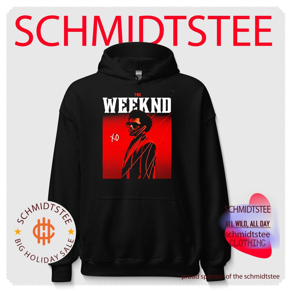 The Weeknd XO red lighting portrait shirt