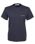 NWT TRUSSARDI Milano T-SHIRT crewneck cotton Navy blue luxury Italy XL