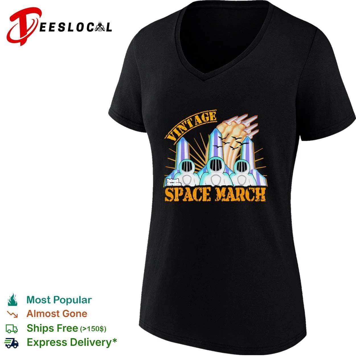 Vintage Space March Astronauts astronaut T-shirt