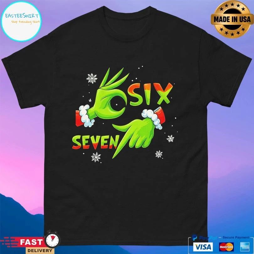 Grinch Hand Six Seven Christmas 2025 T-shirts