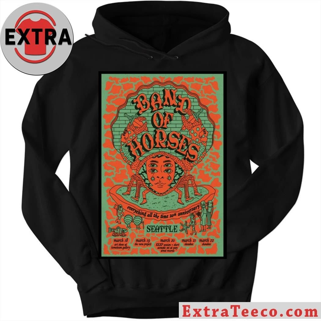 Band Of Horses Seattle WA 3-18 3-22-2026 Poster T-Shirt