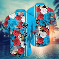 Miami Marlins Vintage Bloom Hawaiian Shirt