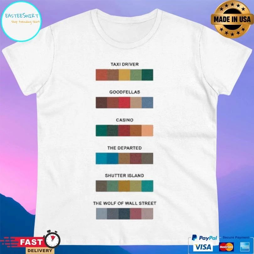 Taxi Driver Goodfellas Casino The Departed Shutter Island The Wolf Of Wall Street T-shirts