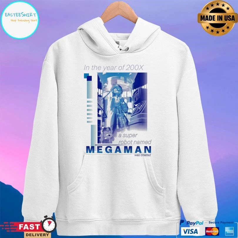 In The Year Of 200x A Super Robot Named Megaman Was Created T-shirts