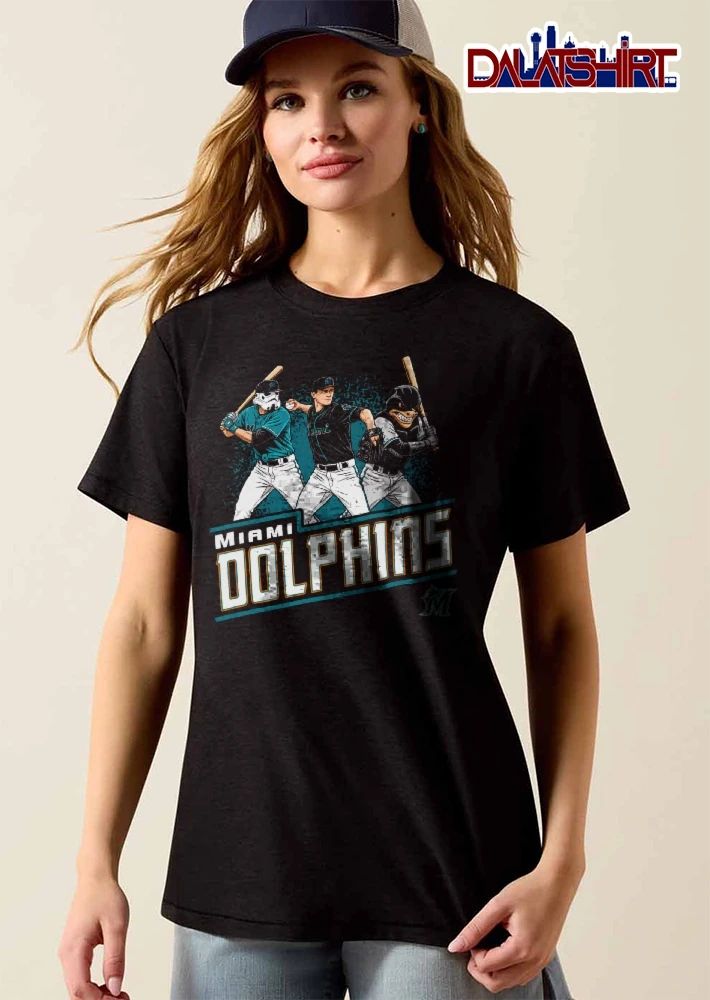 Miami Marlins MLB Dolphins Stormtrooper Mascot Baseball Pitcher Cartoon shirt