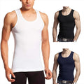 Mens Vests 3 of Pack 100% Pure Cotton Gym Top Summer Training Gym Athletic Tank