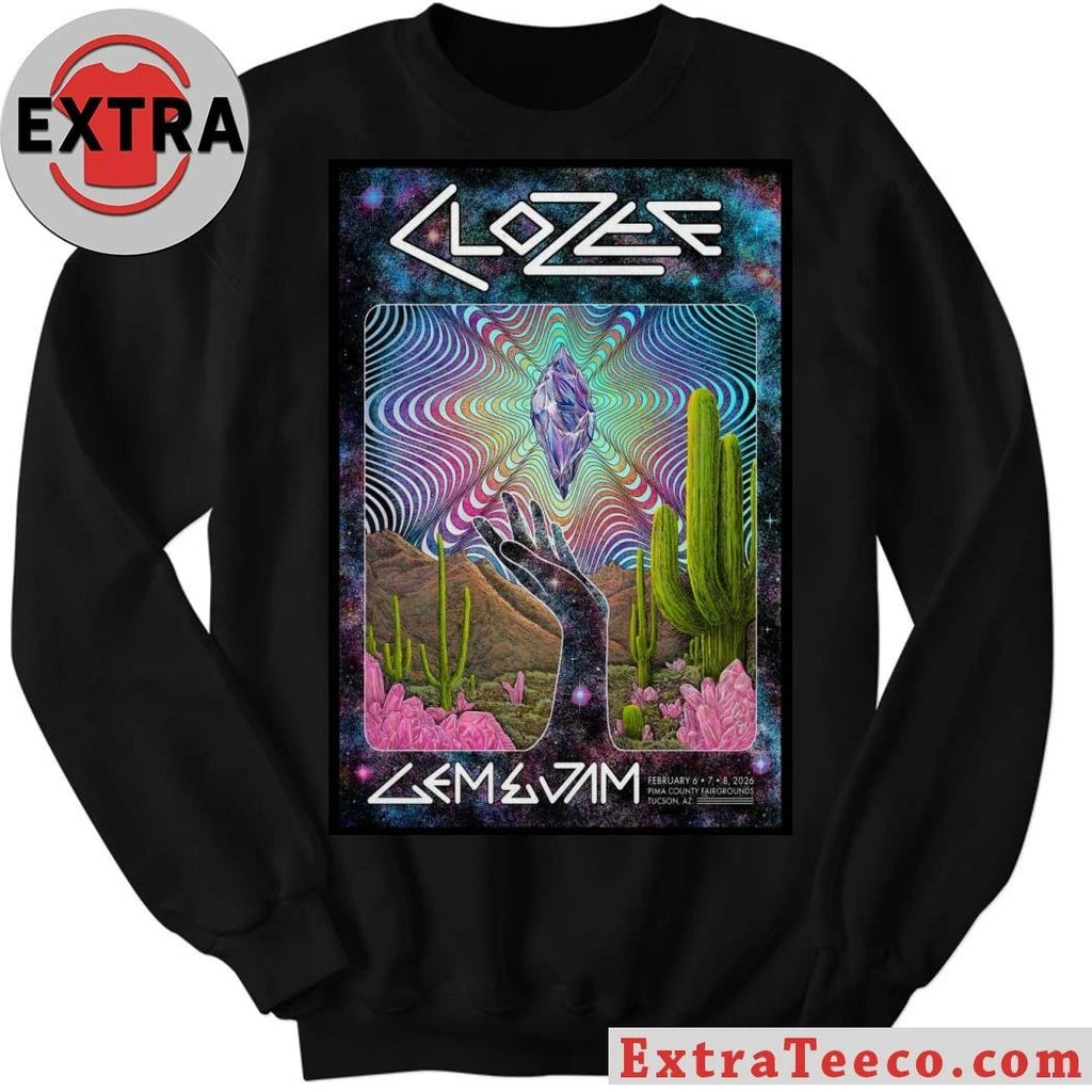 Original CloZee Gem & Jam Festival Tucson AZ Feb 6-8 2026 Poster Shirt