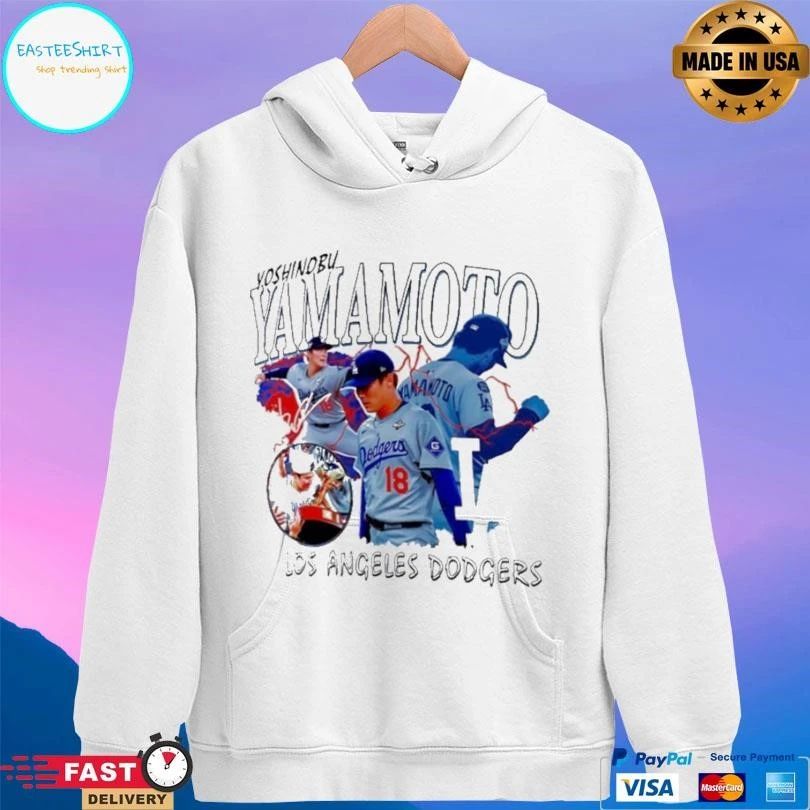 Los Angeles Dodgers Yoshinobu Yamamoto Cream Montage Christmas T-shirts