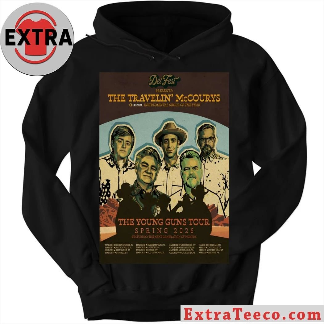 Original The Travelin’ McCourys The Young Guns Tour Spring 26 Poster Shirt