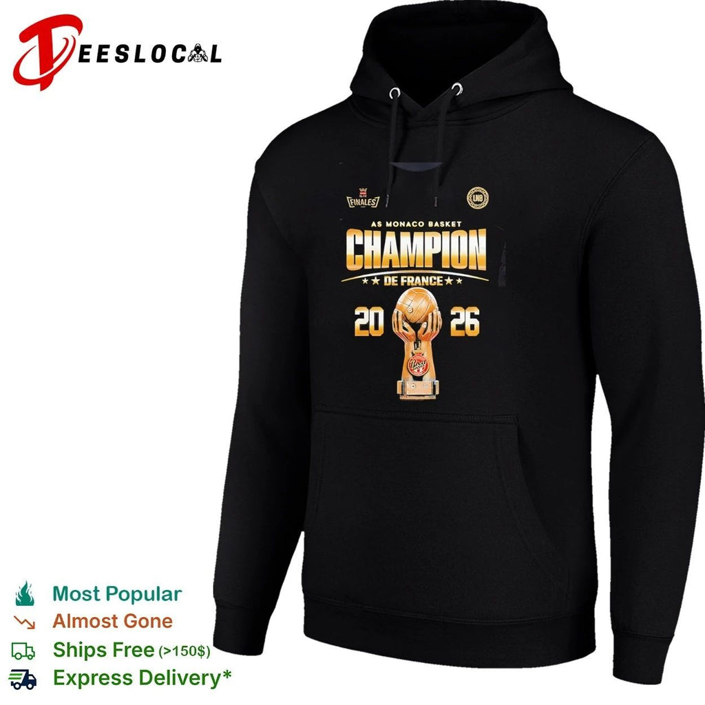 AS Monaco Basket Champion de France 2026 AS Monaco Basket French League Champions T-shirt