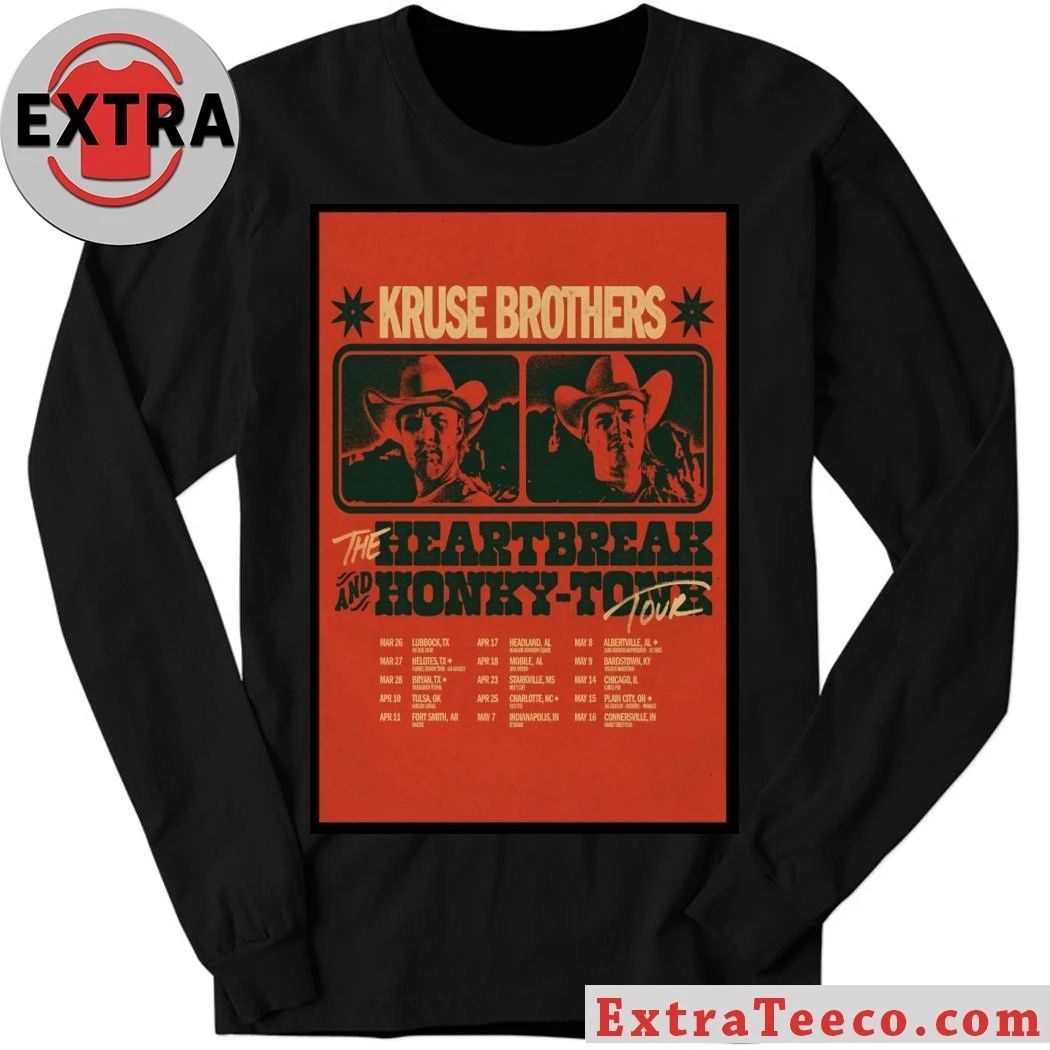 Kruse Brothers The Heartbreak And Honky Tonk Tour 2026 Poster Shirt