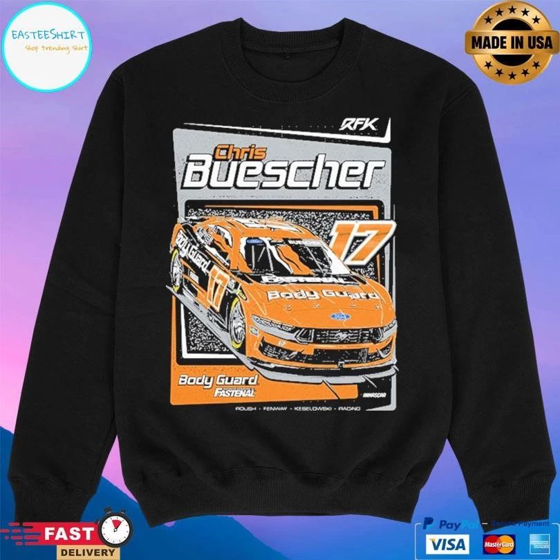 Chris Buescher 2026 17 Body Guard T-shirts