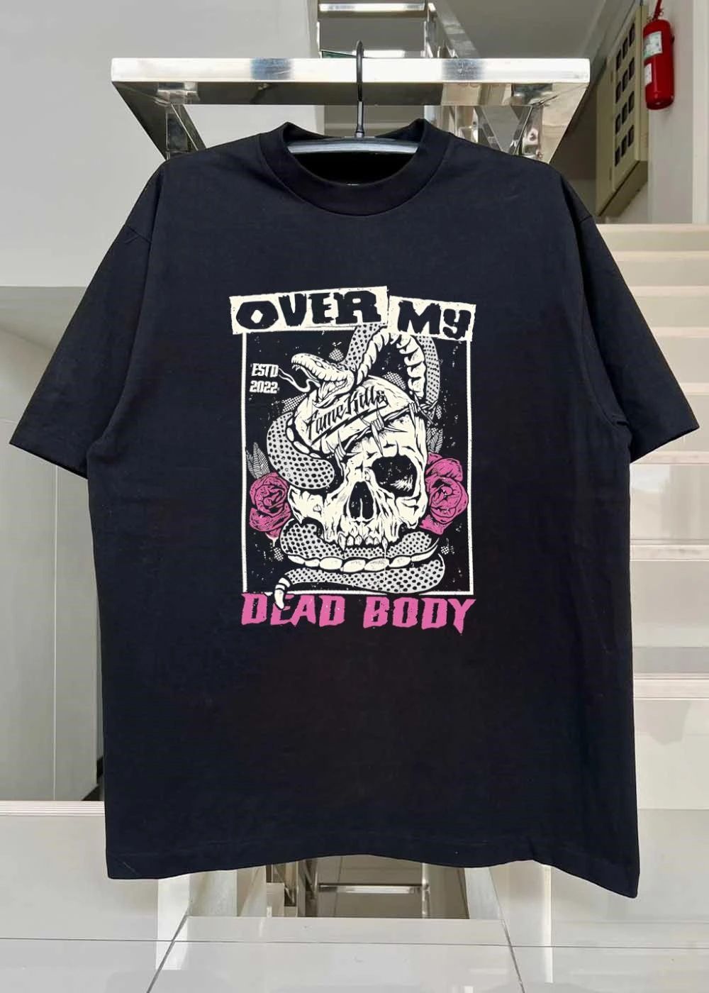 Over My Dead Body Snake Skull Fame Kills shirt